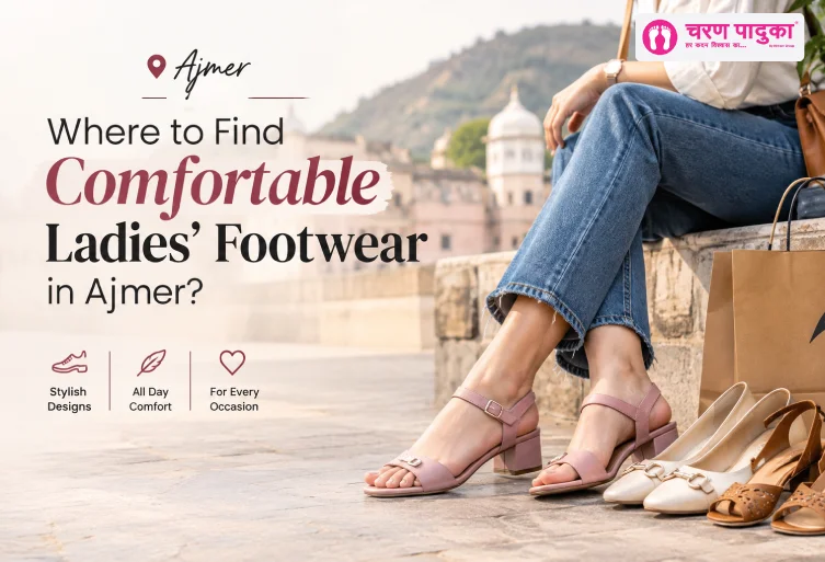 Comfortable ladies' footwear in Ajmer featuring stylish sandals and heels